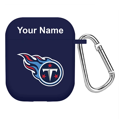 Navy Tennessee Titans Personalized AirPods Case Cover