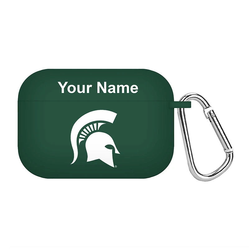 Green Michigan State Spartans Personalized AirPods Pro Case Cover