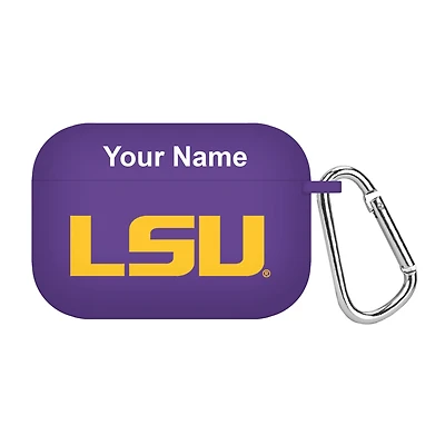 Purple LSU Tigers Personalized AirPods Pro Case Cover