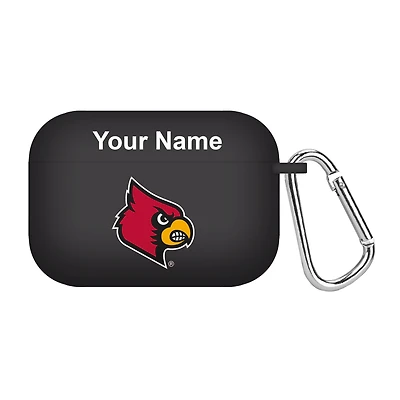 Black Louisville Cardinals Personalized AirPods Pro Case Cover