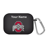 Black Ohio State Buckeyes Personalized AirPods Pro Case Cover