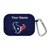 Navy Houston Texans Personalized AirPods Pro Case Cover