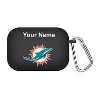 Black Miami Dolphins Personalized AirPods Pro Case Cover