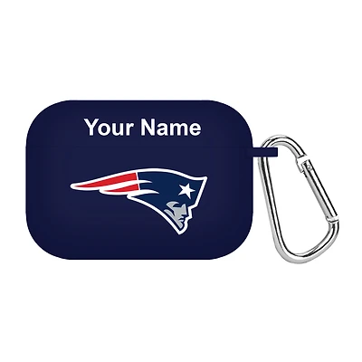 Navy New England Patriots Personalized AirPods Pro Case Cover