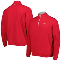 Men's Peter Millar Cardinal Iowa State Cyclones Perth Quarter-Zip Top