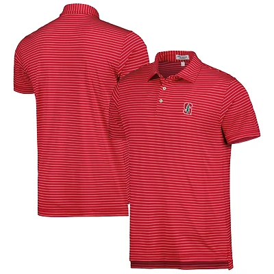 Men's Peter Millar Cardinal Stanford Cardinal Crafty Performance Jersey Polo