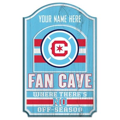 WinCraft Chicago Fire Personalized 11'' x 17'' Wood Sign