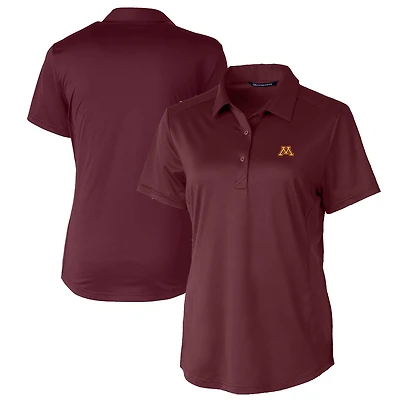 Women's Cutter & Buck Burgundy Minnesota Golden Gophers Prospect Textured Stretch Polo
