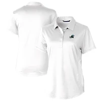 Women's Cutter & Buck White Tulane Green Wave Prospect Textured Stretch Polo