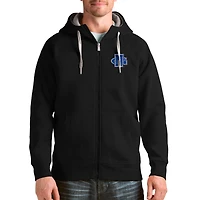 Men's Antigua Black North Georgia Nighthawks Victory Full-Zip Hoodie