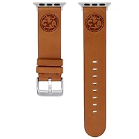 Tan Club America 38/40/41mm Logo Sport Leather Apple Watch Band