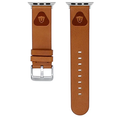 Tan Pumas 38/40/41mm Logo Sport Leather Apple Watch Band