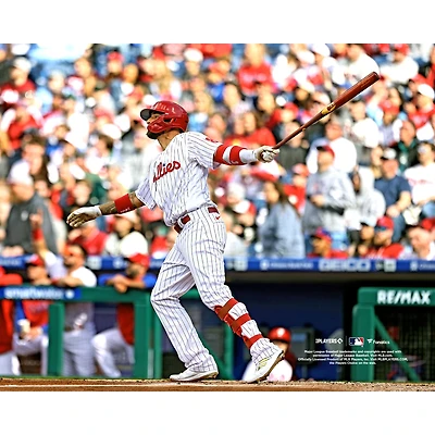 Nick Castellanos Philadelphia Phillies Unsigned Hits a Two-Run Home Run Photograph