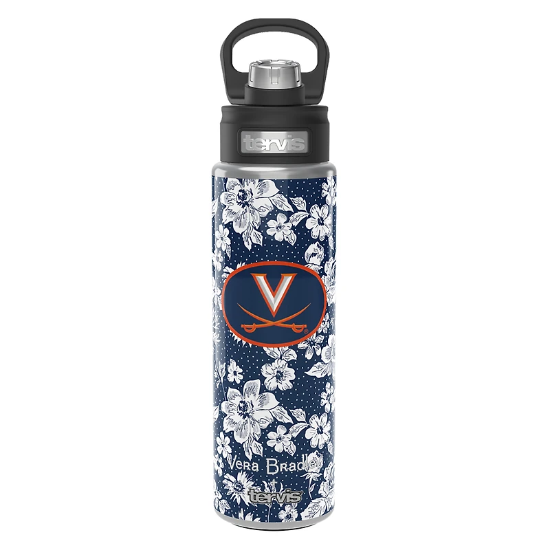 Vera Bradley x Tervis Virginia Cavaliers 24oz. Wide Mouth Bottle with Deluxe Lid