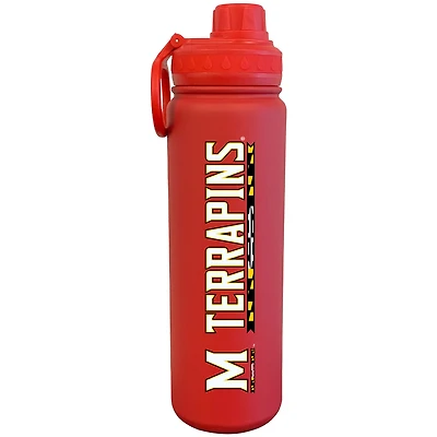 Red Maryland Terrapins 24oz. Logo Stainless Sport Bottle