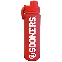 Crimson Oklahoma Sooners 24oz. Logo Stainless Sport Bottle