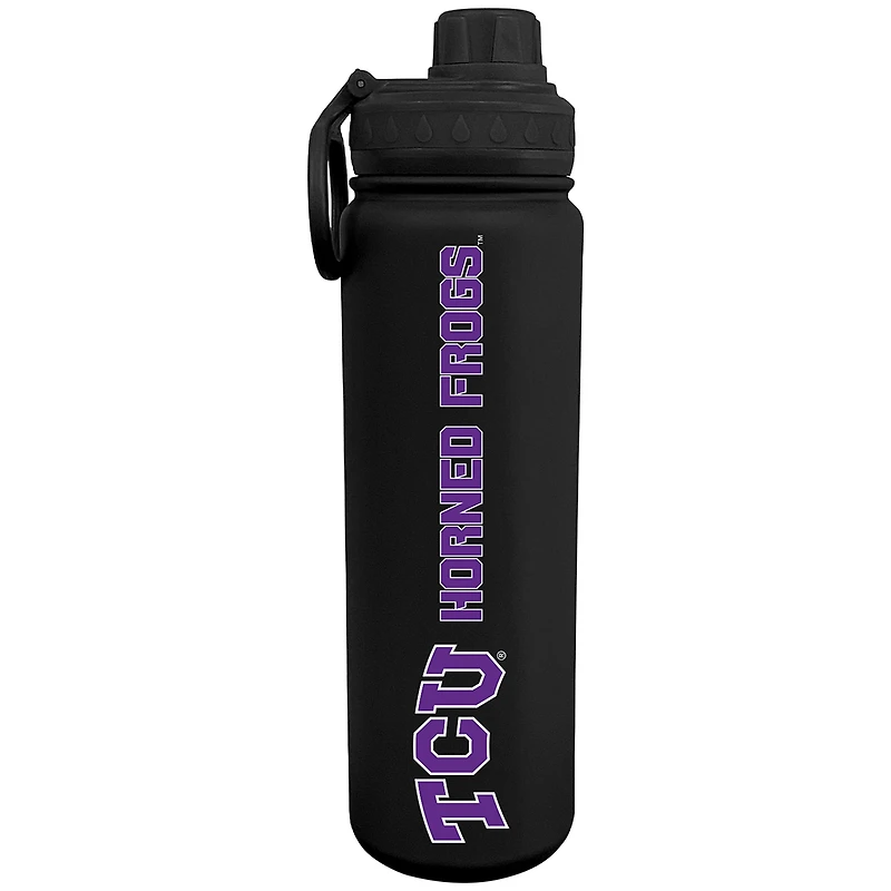Black TCU Horned Frogs 24oz. Stainless Sport Bottle