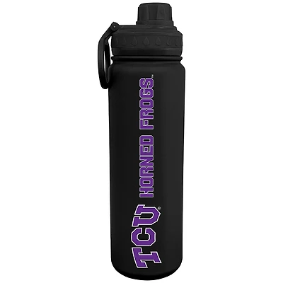 Black TCU Horned Frogs 24oz. Stainless Sport Bottle