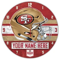 WinCraft San Francisco 49ers Season Ticket Member Exclusive Personalized 14'' Round Wall Clock