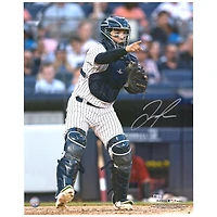 Jose Trevino New York Yankees Autographed 16" x 20" Catch & Point Photograph
