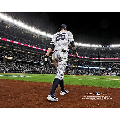 DJ LeMahieu New York Yankees Unsigned Walks onto Field During the 2019 ALDS Game 1 Photograph