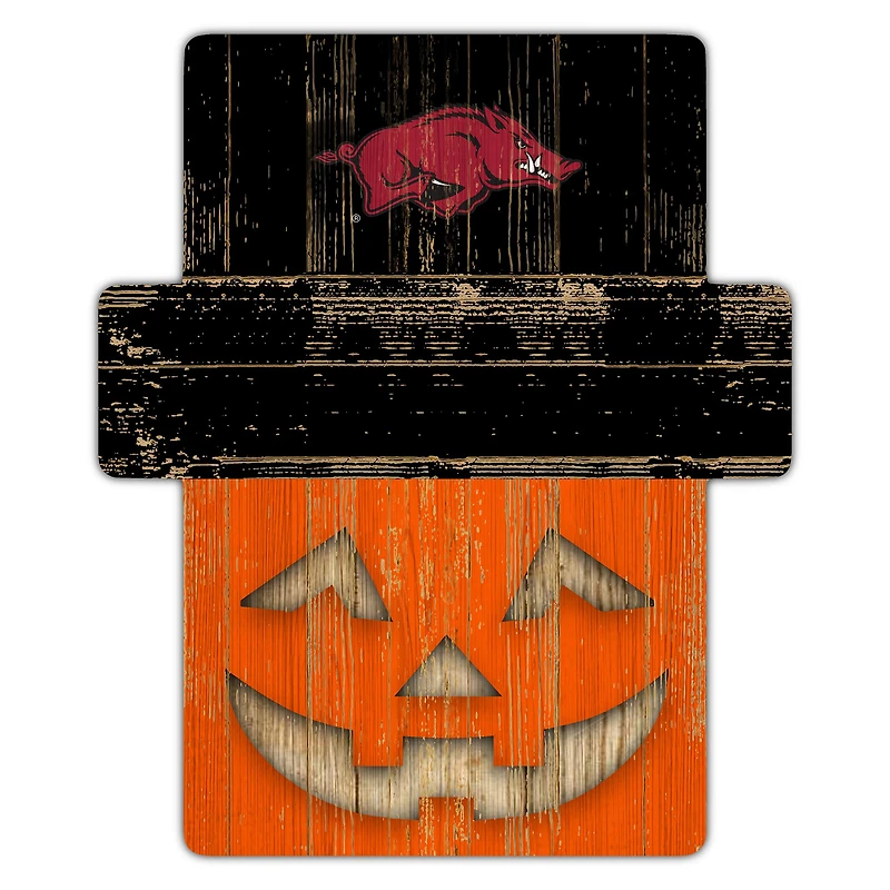 Arkansas Razorbacks 12" x 12" Jack-O-Lantern Display