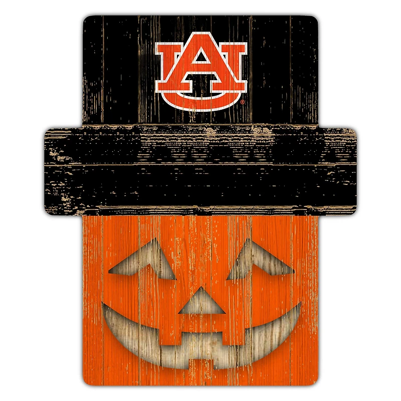 Auburn Tigers 12" x 12" Jack-O-Lantern Display
