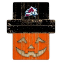 Colorado Avalanche 12" x 12" Jack-O-Lantern Display