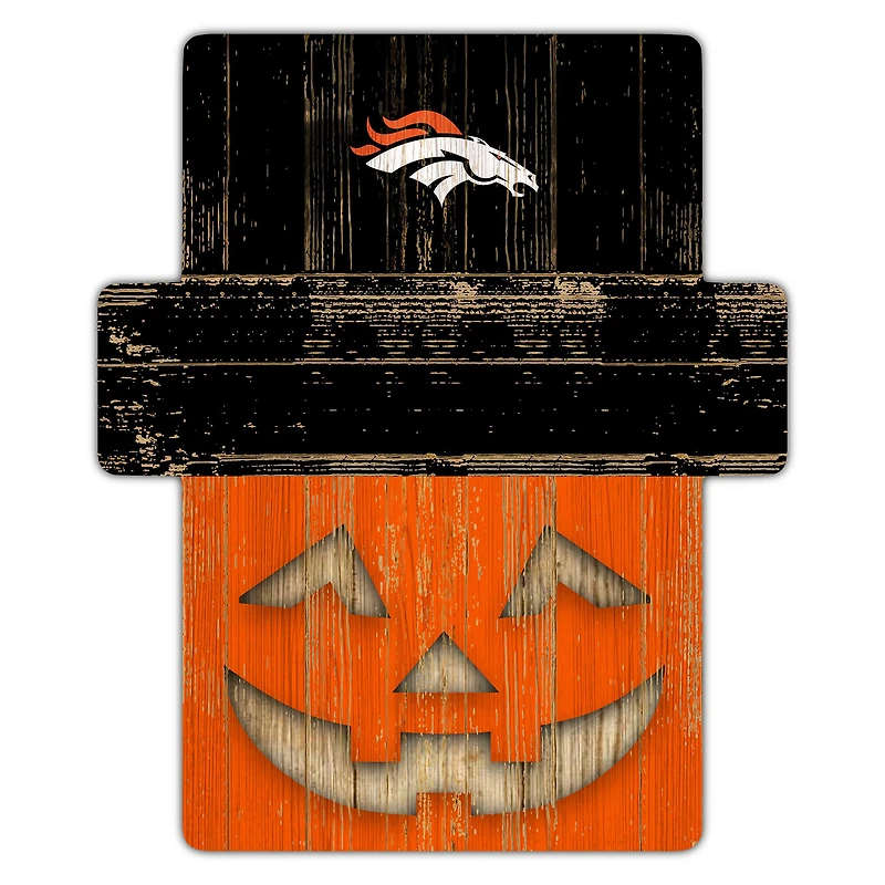 Denver Broncos 12" x 12" Jack-O-Lantern Display