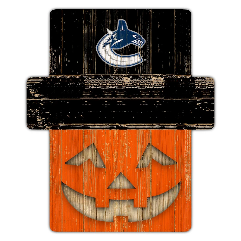 Vancouver Canucks 12" x 12" Jack-O-Lantern Display