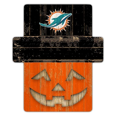 Miami Dolphins 12" x 12" Jack-O-Lantern Display