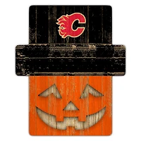 Calgary Flames 12" x 12" Jack-O-Lantern Display