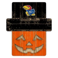 Kansas Jayhawks 12" x 12" Jack-O-Lantern Display