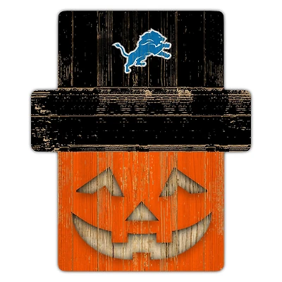 Detroit Lions 12" x 12" Jack-O-Lantern Display