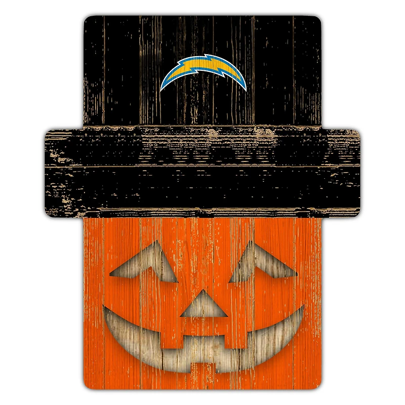 Los Angeles Chargers 12" x 12" Jack-O-Lantern Display