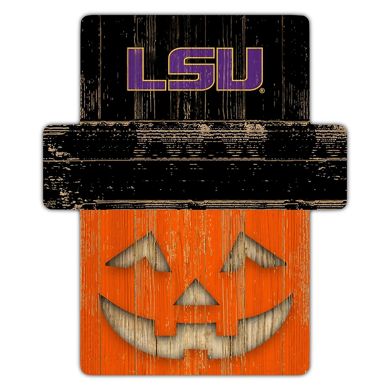 LSU Tigers 12" x 12" Jack-O-Lantern Display