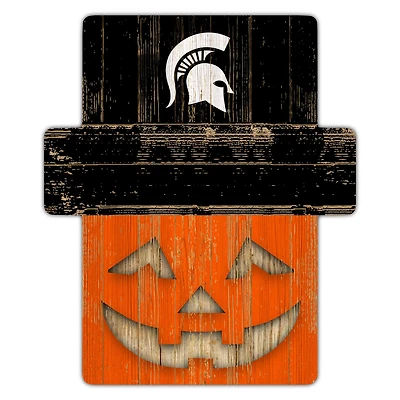 Michigan State Spartans 12" x 12" Jack-O-Lantern Display
