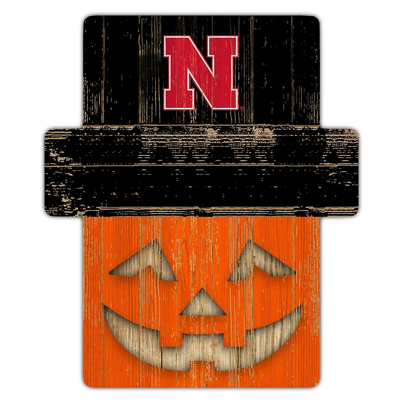 Nebraska Huskers 12" x 12" Jack-O-Lantern Display