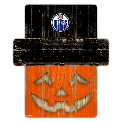 Edmonton Oilers 12" x 12" Jack-O-Lantern Display