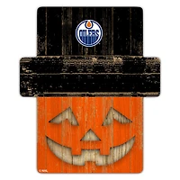 Edmonton Oilers 12" x 12" Jack-O-Lantern Display