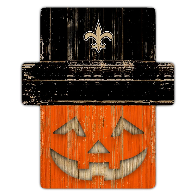 New Orleans Saints 12" x 12" Jack-O-Lantern Display