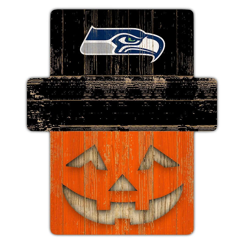 Seattle Seahawks 12" x 12" Jack-O-Lantern Display