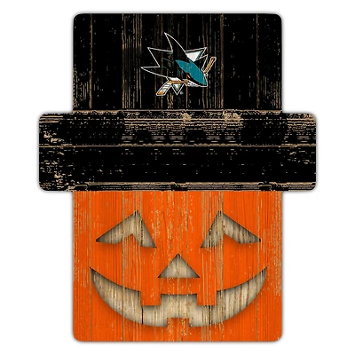 San Jose Sharks 12" x 12" Jack-O-Lantern Display