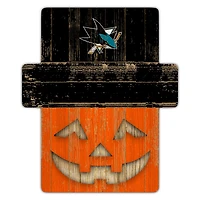 San Jose Sharks 12" x 12" Jack-O-Lantern Display