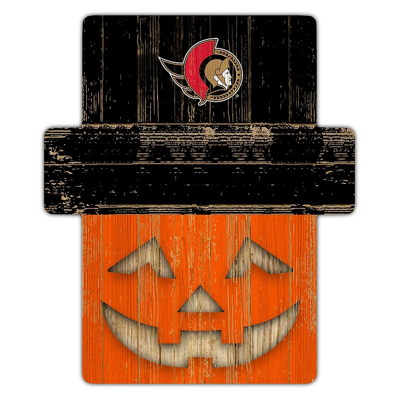 Ottawa Senators 12" x 12" Jack-O-Lantern Display