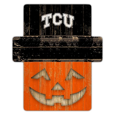 TCU Horned Frogs 12" x 12" Jack-O-Lantern Display