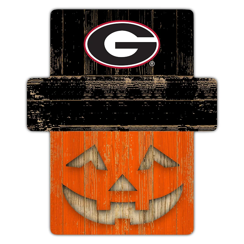 Georgia Bulldogs 12" x 12" Jack-O-Lantern Display