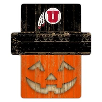 Utah Utes 12" x 12" Jack-O-Lantern Display
