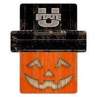 Utah State Aggies 12" x 12" Jack-O-Lantern Display