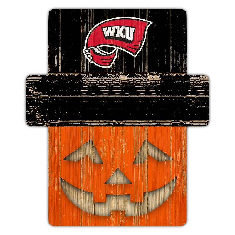 Western Kentucky Hilltoppers 12" x 12" Jack-O-Lantern Display
